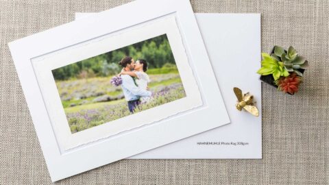 Hahnemuhle Photo Rag Torn Edge With Border In Mat